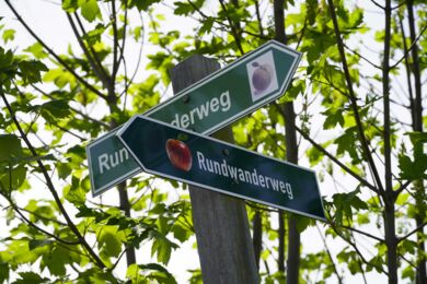 Wegweiser am Apfel-Rundwanderweg - (2024 AW)