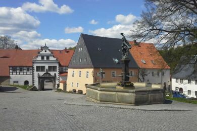 Historischer Marktplatz Lauenstein im Osterzgebirge - © A. Wieland