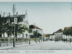 Lockwitz-Niederdorf::Blick nach dem unteren Gasthof