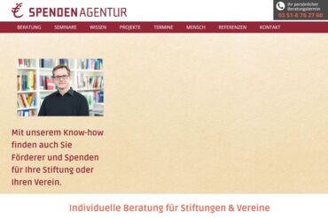 Spendenagentur Dresden Lockwitz, Fundraising - Screenshot Webseite 15.01.2024